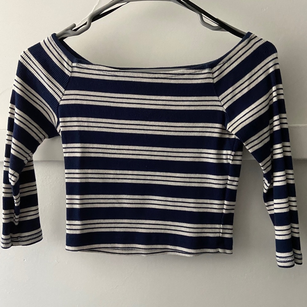 Forever 21 Striped Crop Top